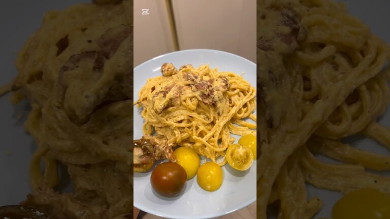 Вкуснейшая паста “Карбонара “😋#рецепты#рекомендации