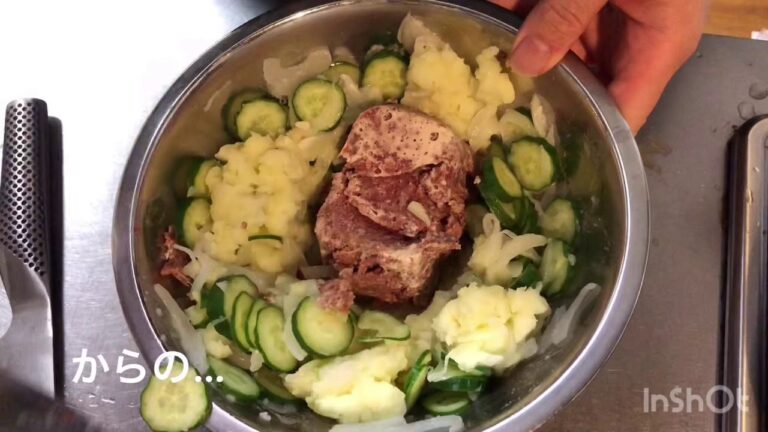 テスト　コンビーフたっぷり贅沢ポテトサラダ
