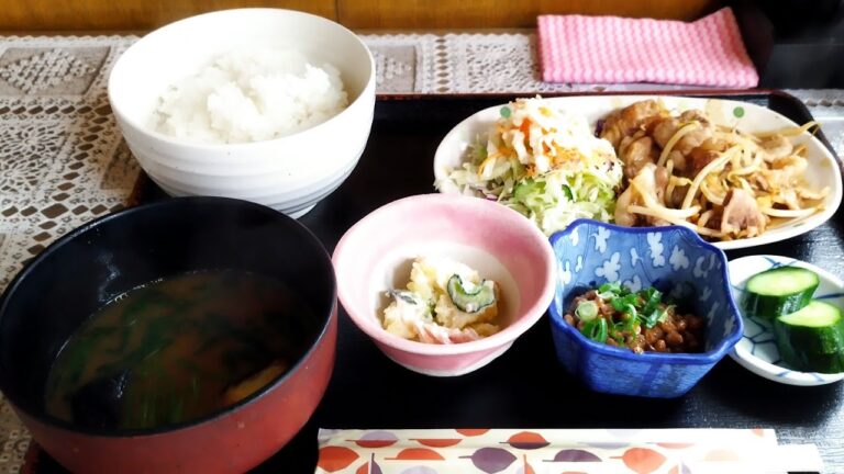 水戸市　かわだ食堂　豚の生姜焼き定食　ワンコインランチ　激安飯　コスパ飯　爆盛