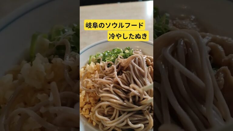 岐阜のソウルフードは更科の冷やしたぬき #ソウルフード #そば #たぬき #岐阜 #うどん