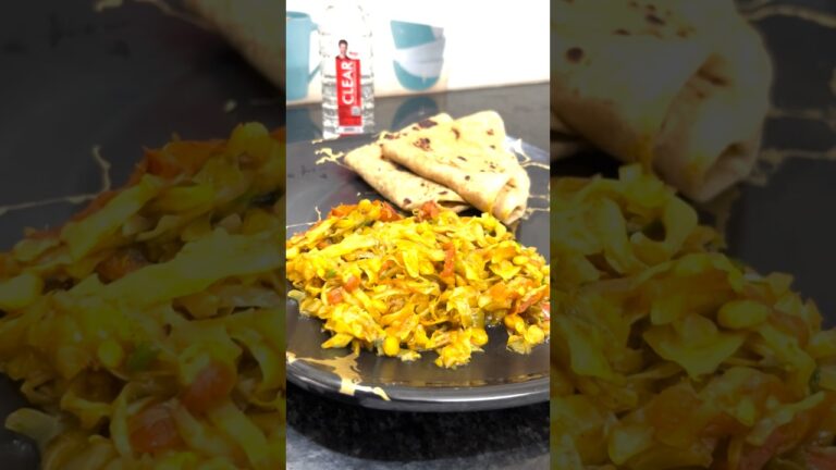 Indian Masala Cabbage 🥬 | Easy & Delicious Home Recipe | #Food #Shorts #IndianRecipe