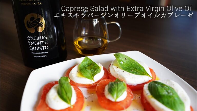 上品なカプレーゼの作り方 | How to make caprese salad with extra virgin olive oil | ASMR
