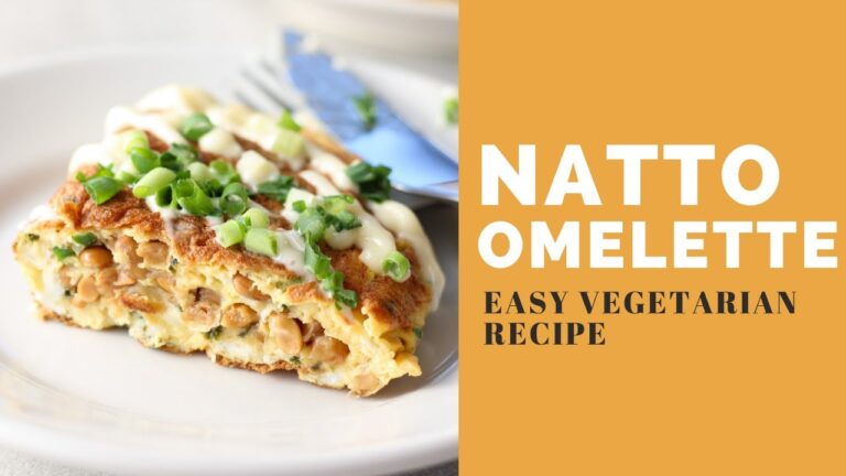 Natto Omelette (Japanese Fermented Soybeans Omelette) | ふわとろ納豆オムレツの作り方