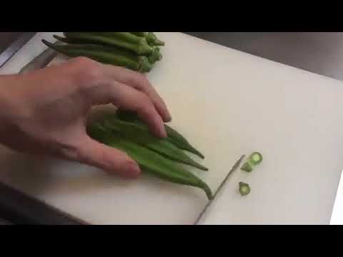 たたきオクラそうめん