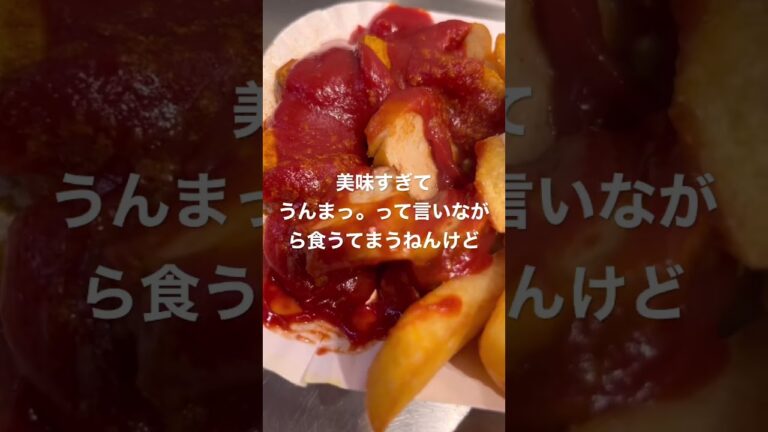 28歳　独身　ドイツ🇩🇪初日のディナーなんてこんなもん　feat.カリーヴルスト　#shorts