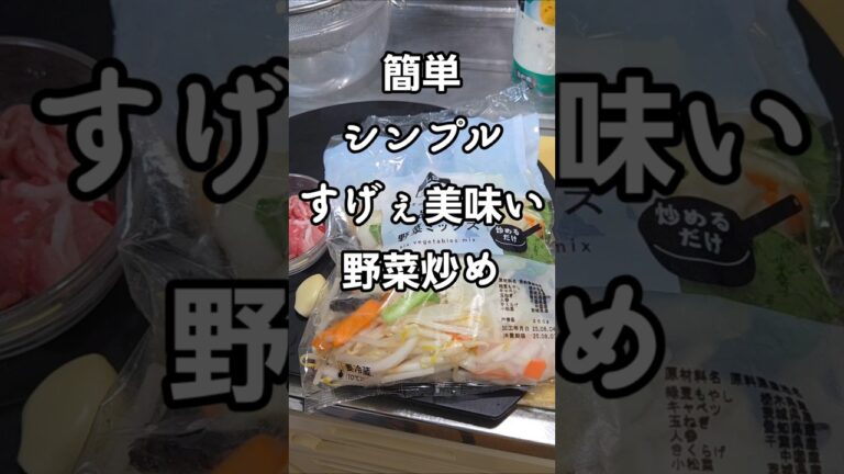 簡単シンプルですげぇえ美味い！塩の旨みが効いた野菜炒めの作り方 レシピ