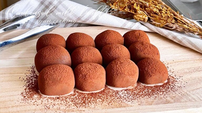 【材料2つ！チョコなし？！】練乳トリュフ作り方！【簡単冷やすだけ！】 / syun cooking