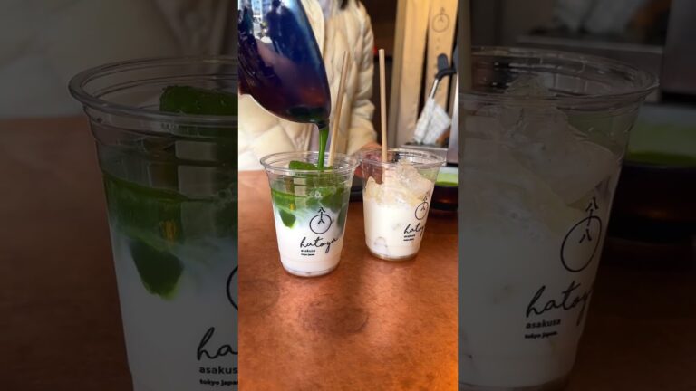 【浅草】抹茶エスプーマを載せた抹茶ラテ！焙煎特有の香ばしさが味わえる極上抹茶スイーツ【八十八浅草】 #tokyo