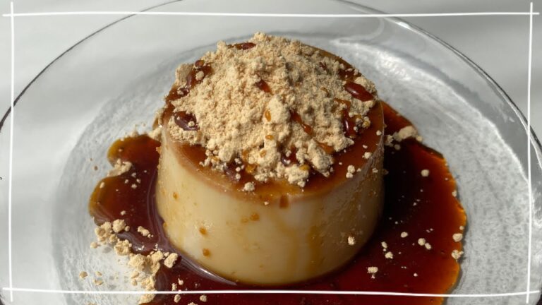 【材料4つ】ダイエットにも！豆乳きな粉プリン｜低糖質・ヘルシーおやつ｜Soybean flour pudding