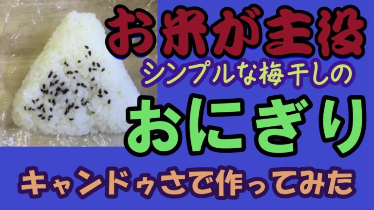 キャンドゥさんでシンプルな梅干しおにぎり