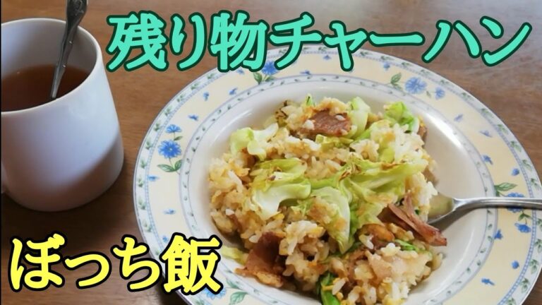 朝食は炒飯 ぼっち飯 残ったご飯を片付ける 日常Vlog