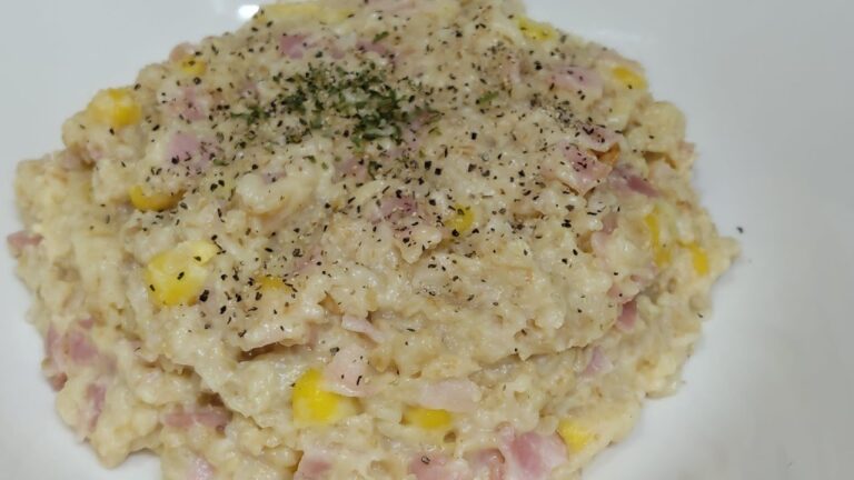 オートミールで作るコーンリゾット！【料理作り】#shorts