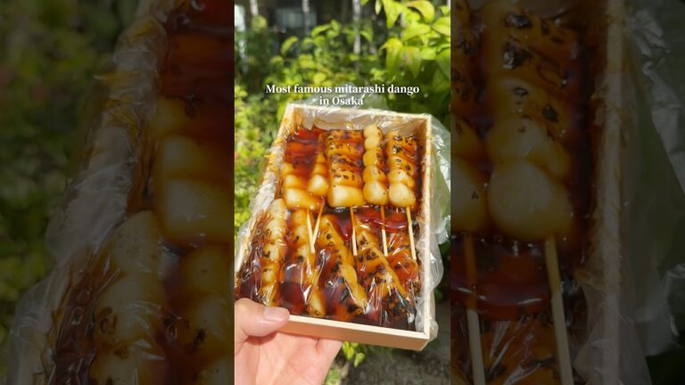 大阪でいちばん有名なみたらし団子 #大阪グルメ #japanesefood