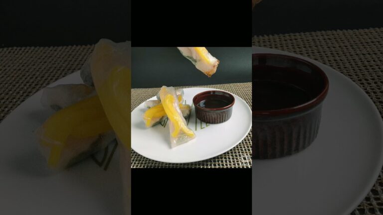 暑い日に爽やかな生春巻きクレソンとパプリカ#shorts