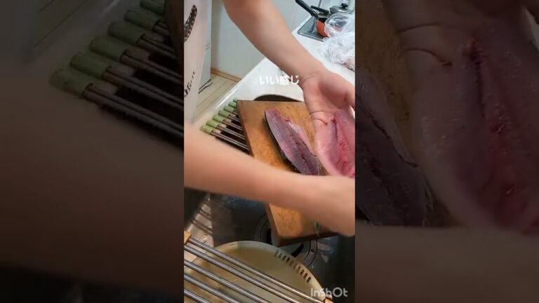 「ハガツオ三枚捌き‼️」活モノのハガツオ✨三枚下ろし😊