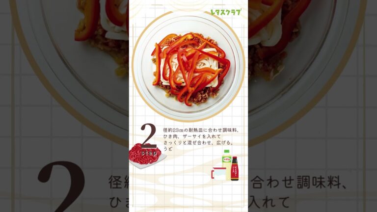 レンチンでコクうま肉みそうどんが超速にできる！ ジャージャー麺風うどん #shorts