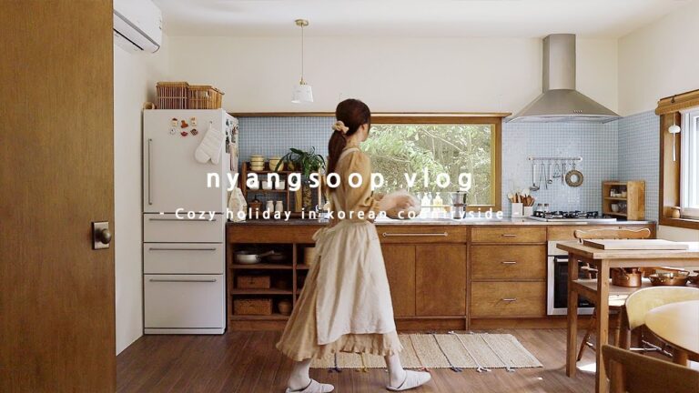 해 뜨자마자 종일 명절준비. 코스트코 갈비찜, 색동김밥 만드는 집밥 루틴 | 냥숲 vlog