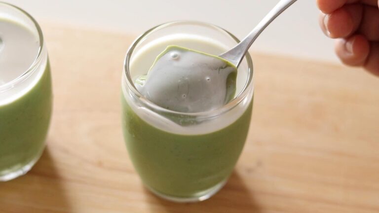 混ぜて冷やすだけ！ふるふる♡抹茶ミルクプリンの作り方 / Matcha Pudding recipe
