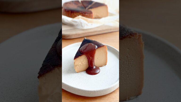 とろ〜り濃厚✨キャラメルのバスクチーズケーキ🧀