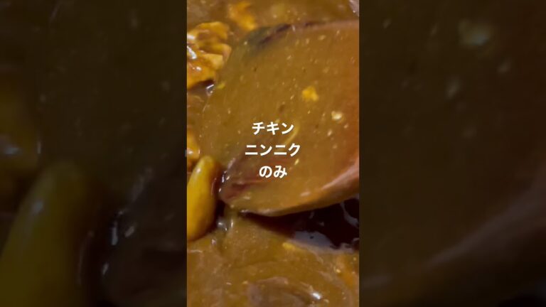 いつもの3倍のチキンと5倍のニンニクだけの超ピリ辛カレー