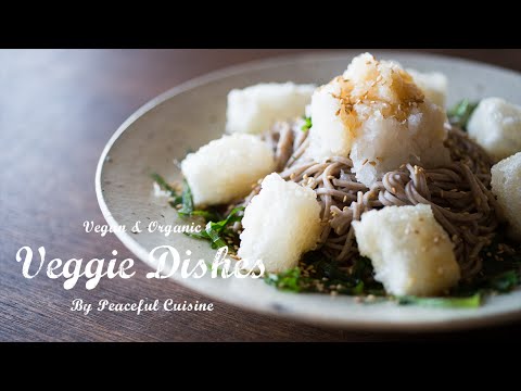 夏だけのお楽しみ！冷し揚げ餅そばの作り方：How to make soba noodles with deep fried mochi | Veggie Dishes