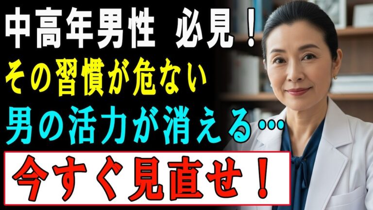 男の活力を奪う！中高年がやりがちな7つの大間違いㅣ活力回復ㅣ中高年健康ㅣ老後元気ㅣ男性更年期ㅣ健康長寿