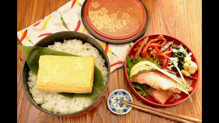 【お弁当作り】だし巻き卵弁当の作り方〜How to make Japanese bento lunch box〜