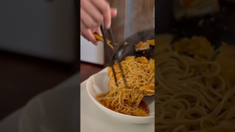 白菜と韓国ツナのコク旨スープパスタ🍜✨ #簡単レシピ #ワインに合う #ワインのある暮らし #料理 #パスタ