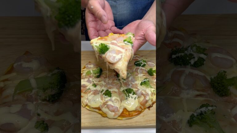 餃子の皮で作る海老マヨピザ