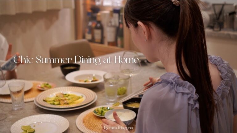 【残暑の夜に】華やか晩酌レシピ｜鯛とすだちのカルパッチョ＆ヤリイカ花椒和え｜エルメス購入品｜夫婦と犬の暮らし