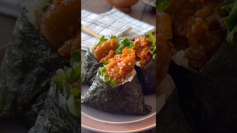 【Instagram80万再生突破💕】子供が爆食い　我が家の唐揚げおにぎり