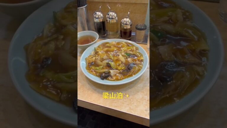 あんかけ焼きそば 肉あんかけチャーハン | 梁山泊