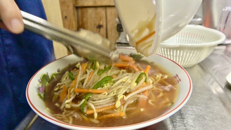 家庭で出来る町中華のもやしラーメンの作り方！