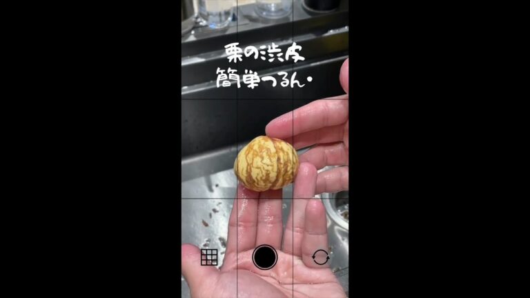 栗の皮剥きがこんなに楽に？！栗の渋皮の簡単な剥く裏技公開！【栗好き必見】#shorts