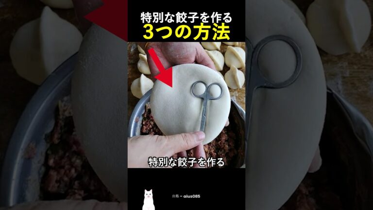 特別な餃子を作る３つの方法