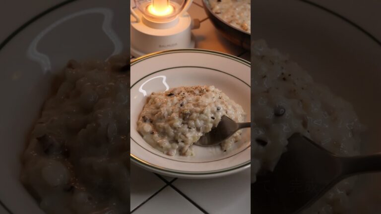 きのこの濃厚チーズリゾット #shorts  #簡単レシピ #cooking #vlog