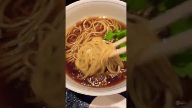 【日本橋やぶ久銀座店】天ぷら蕎麦#銀座グルメ