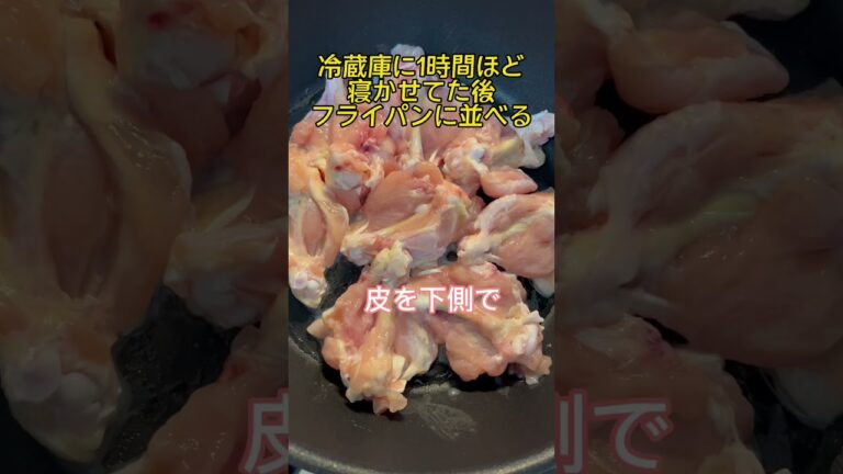 料理下手が安い手羽元で簡単塩焼きに挑戦！#チャレンジ #ショート