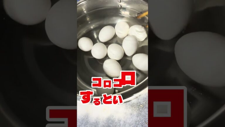 覚えておくと色々使えるトローリ温玉を作るべさ #グルメ #船舶調理師 #卵