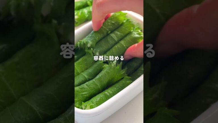 夏にピッタリな爽やかさ🌱【大葉巻き長芋漬け】 #簡単レシピ