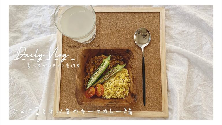 【VLOG】最強の減量飯！ひよこ豆とサバ缶のキーマカレー🍛を作る | SABA Curry