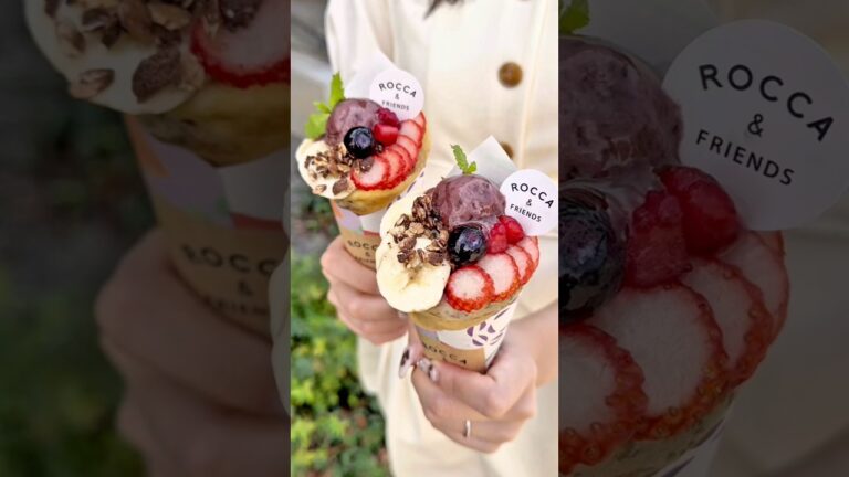 ありそうでなかった！新感覚アサイークレープ🌸