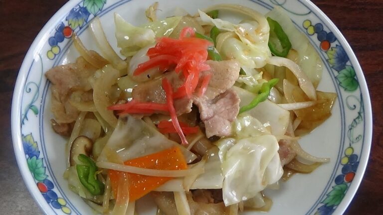 ニンニク肉野菜炒め　作り方