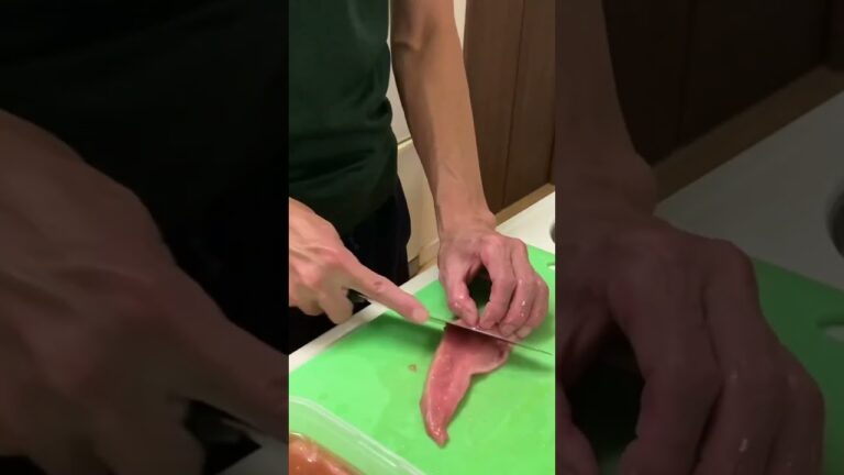 本マグロのアラの漬け #cooking
