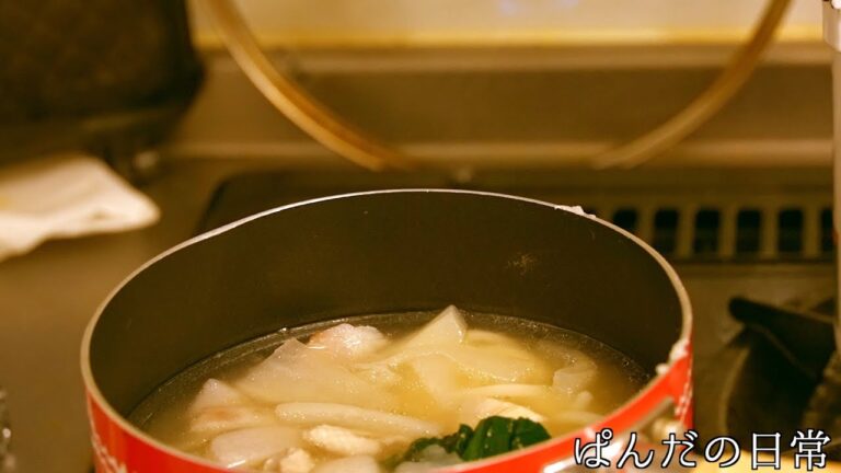 雑煮飽きた。残りのつゆで雑煮以外を食べる。３０代/パート/日常/一人暮らし