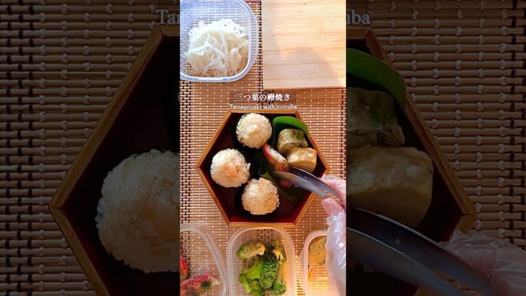 【お弁当】なんちゃって天むす弁当🍤 #お弁当 #お弁当作り #夫婦の日常 #bento #bentobox #onigiri