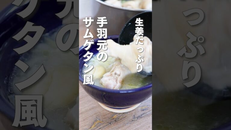 【煮込むだけ】手羽元のサムゲタン風 #簡単 #参鶏湯