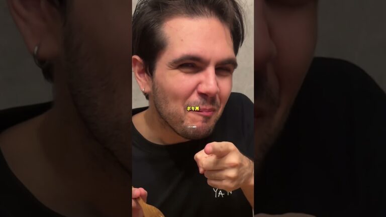 イタリア人🇮🇹にポキ丼を出したら　#国際カップル #外国人彼氏 #ポキ丼