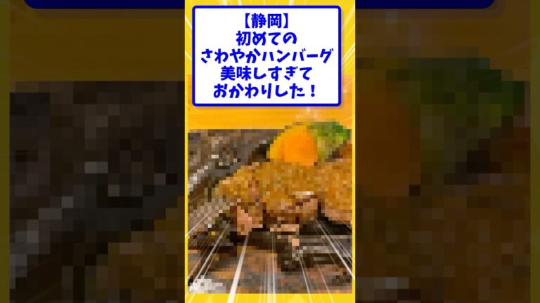【静岡】初めてのさわやかハンバーグ美味しすぎておかわりした！【2ch面白いスレ】#shorts