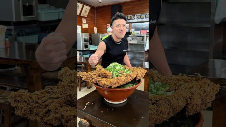 君は食べれるか！10人前超特盛の将軍盛りうどん🍜【宮崎 百姓うどん】